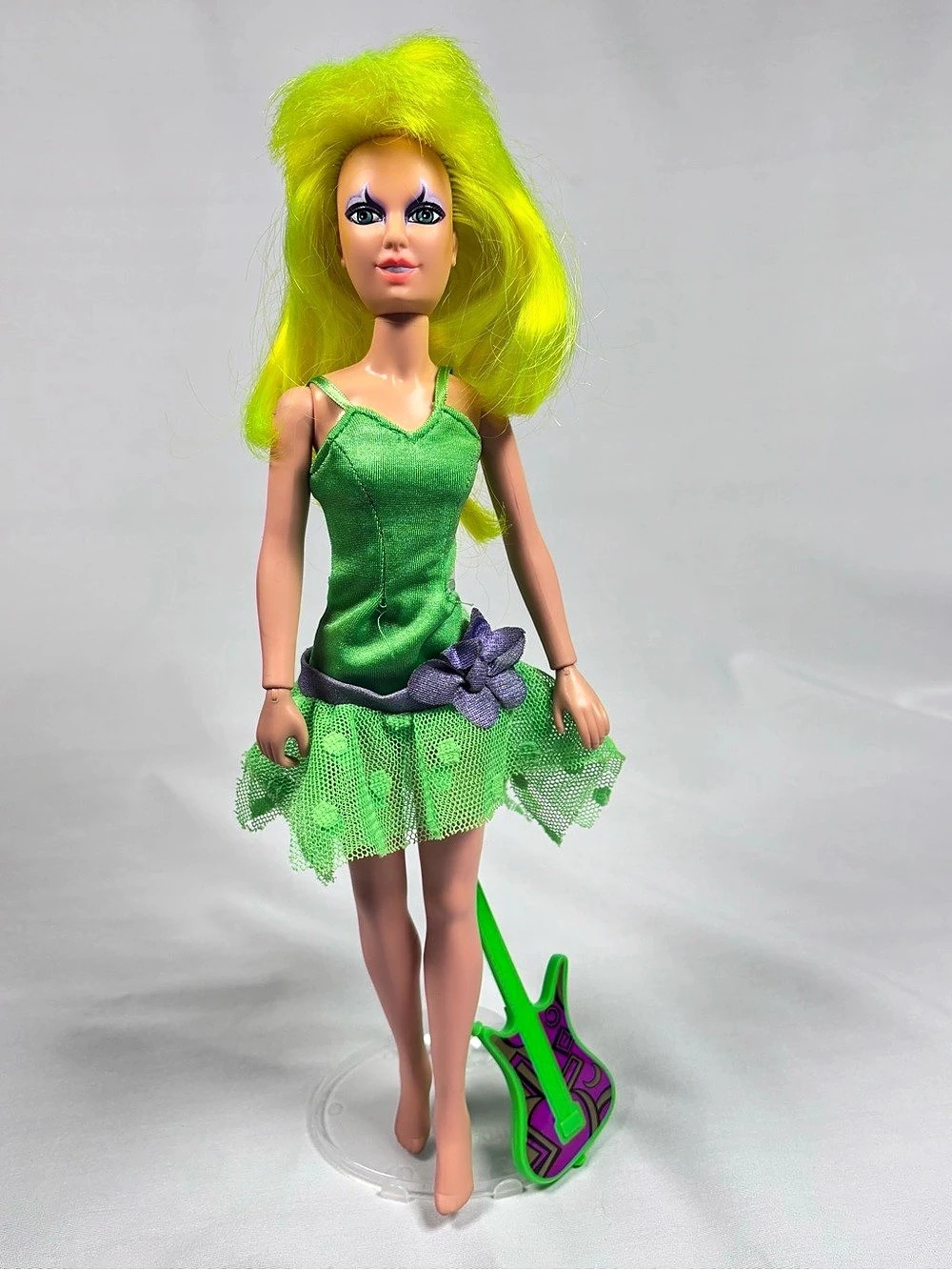 Vintage 1986 Hasbro Jem and the Holograms Misfits "Pizzazz" Doll 💚